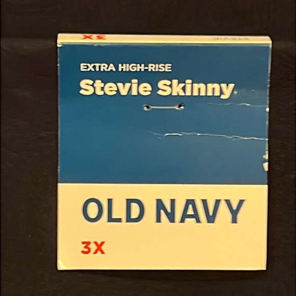 NWT Old Navy Extra High Rise Stevie Skinny Navy Pants 3X Ankle Cropped - Picture 2 of 12